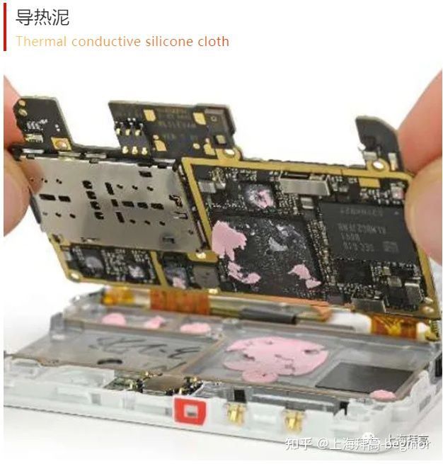 Thermal conductive silicone cloth