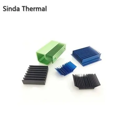 Disipador de calor de aluminio anodizado de color