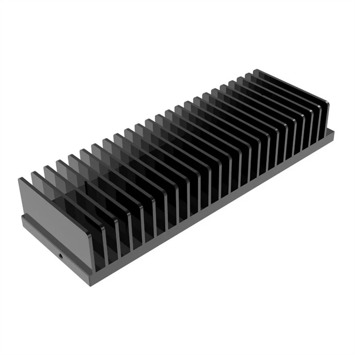 Anodized Extruded Aluminum Heat Sink