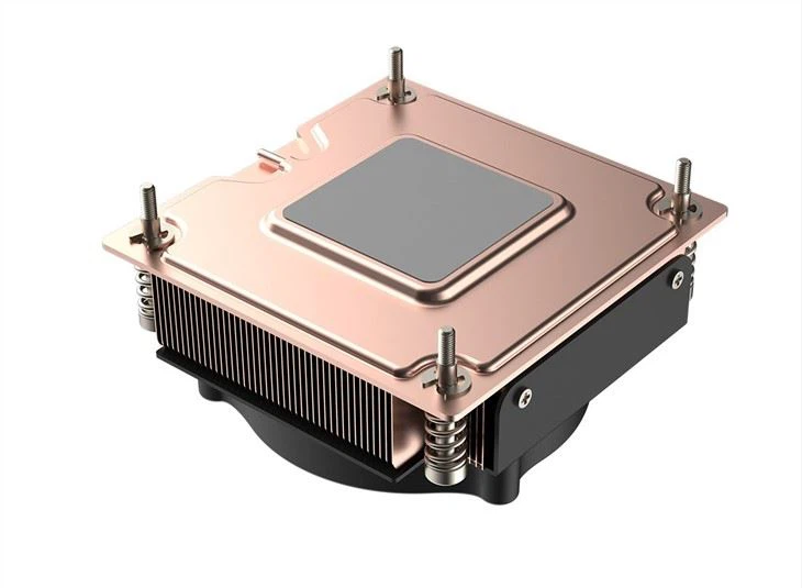Copper Fin Vapor Chamber 2U Server Active Heat Sink With Cooling Fan For LGA1700