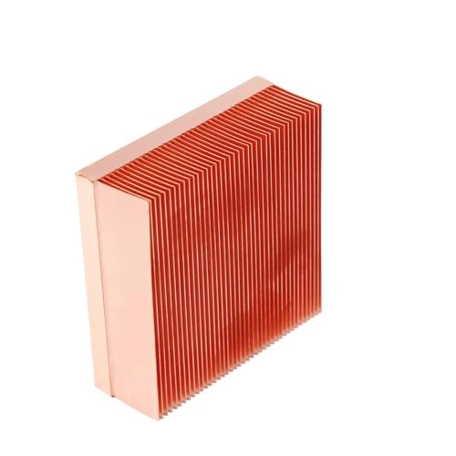 Copper Skived Fin Heat Sink With CNC Machining
