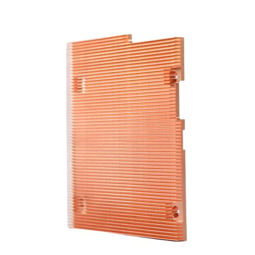 Copper Skived Fin Heat Sink With CNC Machining
