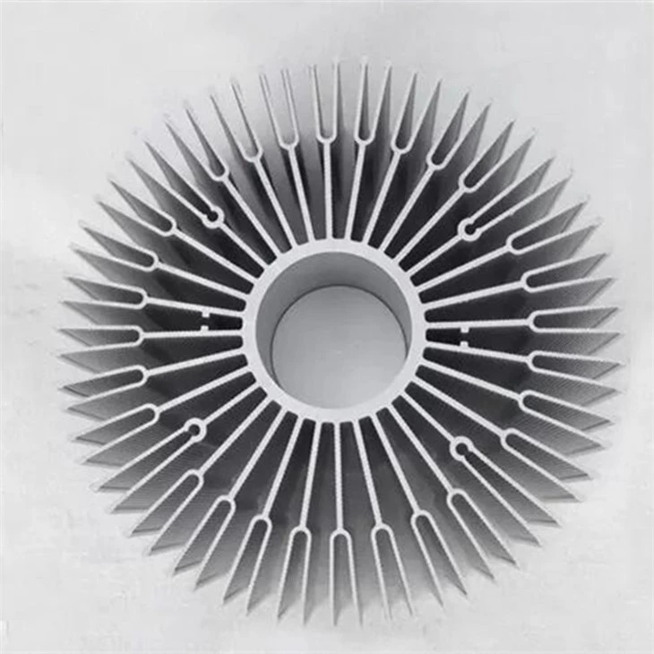 Disipador de calor de aluminio extruido redondo