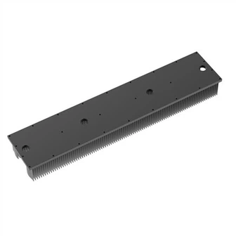 Disipador de calor de aleta de biselado anodizado de aluminio para invernadero LED