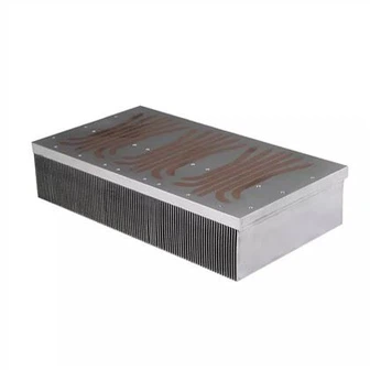 Disipador de calor de tubo de calor de aleta biselada de aluminio