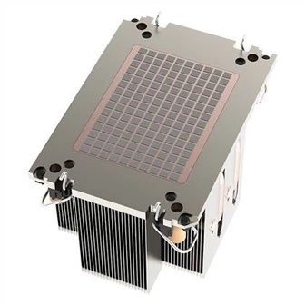 Radiador de aluminio de la CPU del servidor del tubo de calor de la aleta de la cremallera 2U para LGA4189