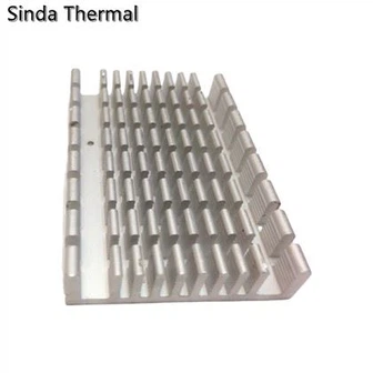 Disipador de calor de aluminio extruido anodizado transparente