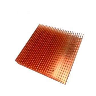 Radiador de aletas de cobre para dispositivos eléctricos