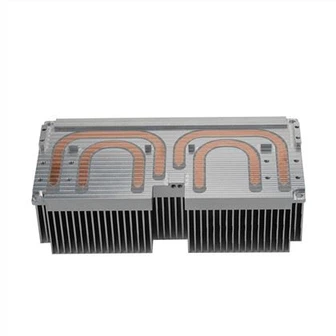 Radiador extruido de mecanizado CNC de aluminio grande