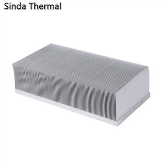 Gran disipador de calor de aleta biselada de aluminio para inversor