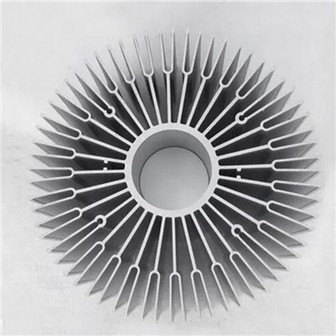 Disipador de calor de aluminio extruido redondo