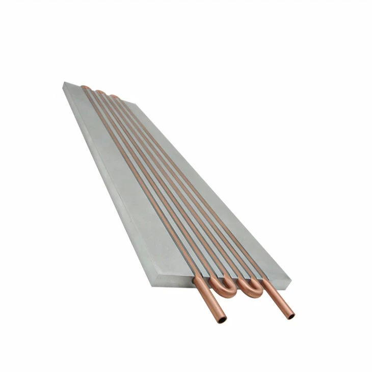 Disipador de calor de refrigeración por agua de placa de mecanizado CNC de aluminio
