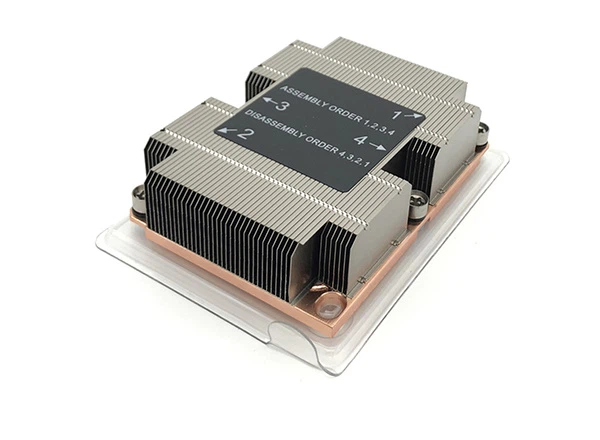 Disipador de calor de placa de cobre con aleta de aluminio