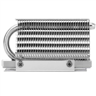 Radiador de tubo de calor con aleta de cremallera de aluminio